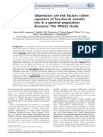 Anxiety and Depression Are Risk Factors Rather Than Consequences of Functional Somatic Symptoms in A General Population of Adolescents - The TRAILS Study