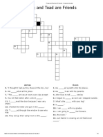 Frog and Toad Are Friends - Crossword Labs