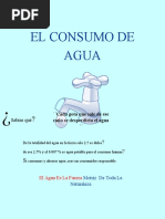 EL CONSUMO DE Agua Afiche