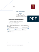 LAN Configuration: CNE - Tutorial Guide