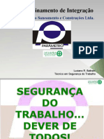 Treinamento de Integração: Parâmetro Saneamento e Construções Ltda