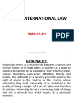 Nationality International Law