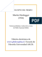 Heidegger - El Concepto de Tiempo