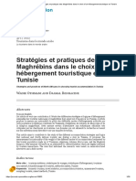 Téoros: Stratégies Et Pratiques Des Maghrébins Dans Le Choix D'un Hébergement Touristique en Tunisie