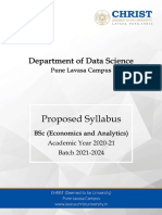 Pune Proposed Syllabus BScEA 2021-2024