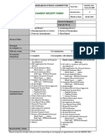 Document Receipt Form: BGHMC Research Ethics Committee