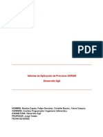 Informe de Aplicación de Procesos SCRUM Desarrollo Ágil: Informática