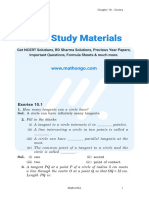 NCERT Solutions Class 10 Maths Chapter 10 Circles