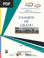 Exámen DE Grado: Unidad Educativa Fiscal