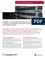 Sensornet Casestudy - Power Cable Monitoring in Tunnel