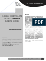 Saberes Docentes: Um Estudo A Partir de Tardif E Borges: Thaís Philipsen Grützmann