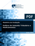 Política de Subsídio Tributário A Medicamentos