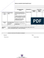 Individual Learning Monitoring Plan