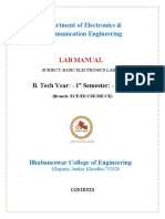 Be Lab Manual