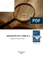 Hermenêutica Bíblica: Seminário Teológico Peniel