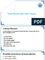 Noun Phrases and Noun Clauses