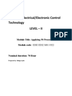 Industrial Electrical/Electronic Control Technology Level - Ii