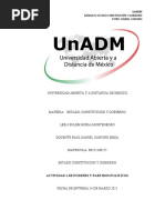 Universidad Abierta Y A Distancia de Mexico: Módulo: Estado Constitución Y Gobierno Mtro. Daniel Cancino