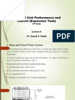 Terminal Unit Performance and Control (Expansion Tank) : Dr. Samah E. Hatab