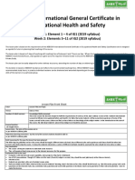 NEBOSH IG1 IG2 Lesson Plan