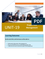 UNIT-19: Project Risk Management