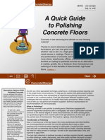 A Quick Guide To Polishing Concrete Floors