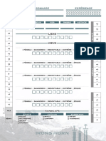 Ironsworn Feuille Personnage
