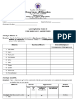 Q1 LAS#3 Pure Substances and Mixtures