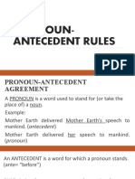 Pronoun-Antecedent Rules