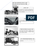 The Transportation and Travel Evolution in The: Pre-Industial Travel System ERA