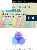 How To Personalise Learning Using UDL Lens