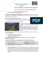 Año Del Fortalecimiento de La Soberanía Nacional": Experiencia de Aprendizaje #1 Sesión 01