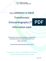 Accreditation in Adult Transthoracic Echocardiography (TTE) Information Pack