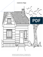 Desenhos de Casas para Colorir Ao Lado Da Arvore