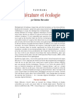 Marcandier Littérature Et Écologie Ciclic 2019 Copie