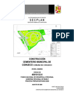 Secplan: Construcción Cementerio Municipal de Coihueco