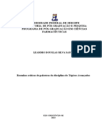 Universidade Federal de Sergipe Pró-Reitoria de Pós-Graduação E Pesquisa Programa de Pós-Graduação em Ciências Farmacêuticas