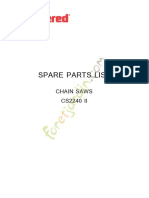 Spare Parts List: Chain Saws CS2240 II