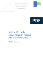 Aplicación de La Secuenciación Masiva y La Bioinformática