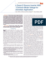 Three-Phase Quasi-Z-Source Inverter With Constant Common-Mode Voltage For Photovoltaic Application