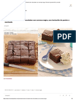 Brownie Dos Chocolates Con Cerveza Negra. Receta de Postre Fácil y Sencilla