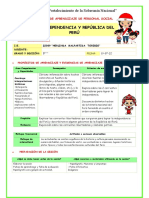 SES-MARTES 19-PERSONAL SOCIAL-INDEPENDENCIA Y REPÚBLICA DEL PERÚ 5º Grado