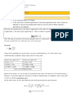 The Limit of A Function