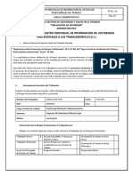 Formulario de Registro Individual de Informacion de Los Riesgos Profesionales A Los Trabajadores (O.D.I.)