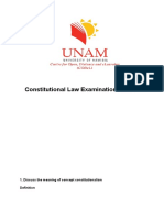 Constitutional Law Examination Guide