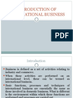 Introduction of International Business