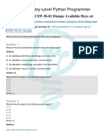 Certified Entry-Level Python Programmer: Python Institute PCEP-30-01 Dumps Available Here at