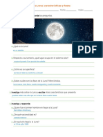 La Luna: Características y Fases: Nombre y Apellidos: Fecha: Grado