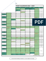 Whole Year Calendar 2022 - 2023: Sekolah Dyatmika