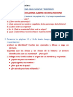 Tenemos Las Páginas 12 y 13 Del Texto. Luego de Leer y Analizarla, Respondemos